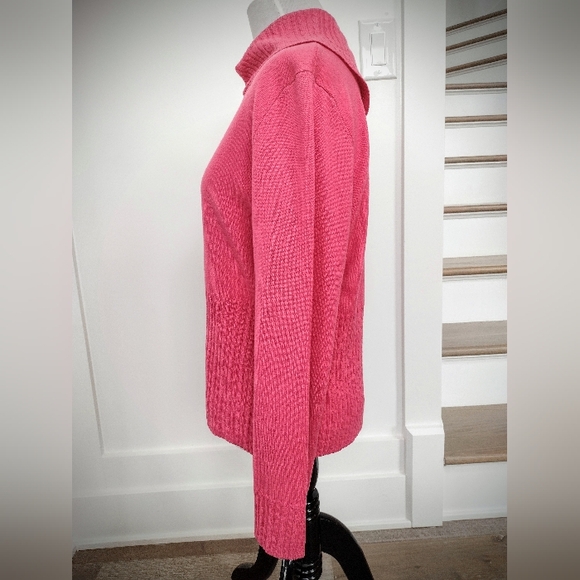 100% Cashmere Pink Sweater Women's Large Perfect Condition New York Avvenire - Picture 6 of 11